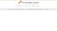 Desktop Screenshot of masonrycenter.com