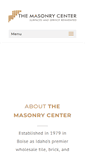 Mobile Screenshot of masonrycenter.com