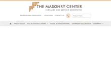 Tablet Screenshot of masonrycenter.com